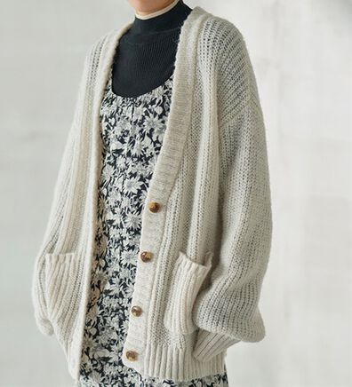 RANAN（ラナン）の「モヘアライクニットカーディガン（ニットカーディガン）」