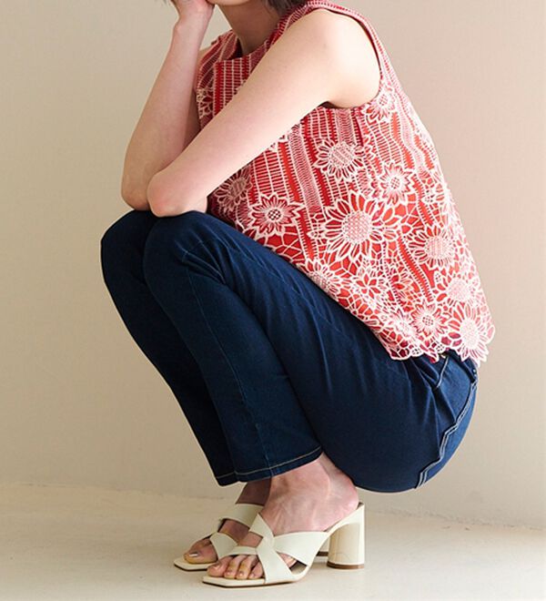 RANAN（ラナン）の「レディベーシック５ポケットスキニーデニムパンツ（フルレングスパンツ）」｜詳細画像