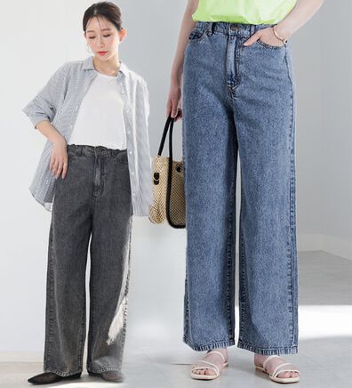 A HAPPY MARILYN（アハッピーマリリン）の「【Ｍ～７Ｌ／選べる丈】美脚＆美尻が叶う！優勝着痩せワイドパンツ（ワイドパンツ・ガウチョ）」