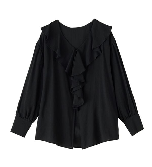 RANAN（ラナン）の「ラッフルフリルオーバーブラウス（ブラウス）」｜詳細画像