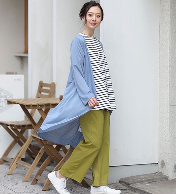 A HAPPY MARILYN（アハッピーマリリン）の「【Ｍ～８Ｌ】【ＵＶカット】長袖トッパーカーディガン（ニットカーディガン）」｜詳細画像