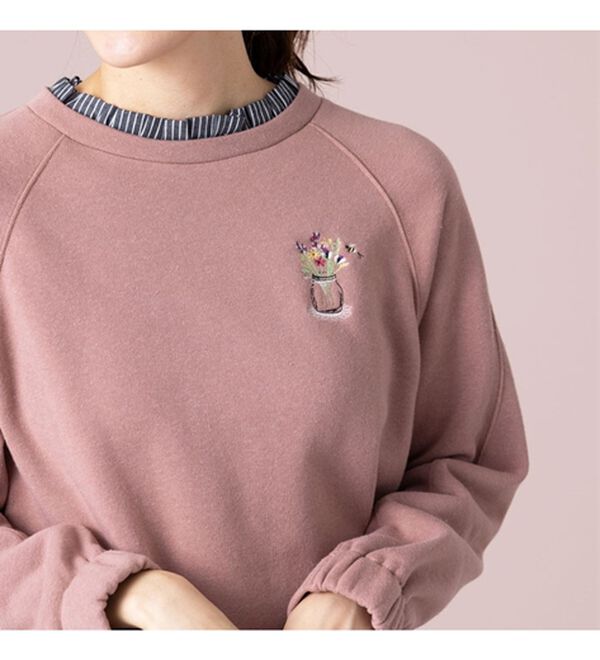 BELLUNA（ベルーナ）の「衿フリルデザイン裏起毛プルオーバー（カットソー）」｜詳細画像