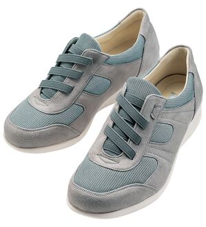 ルフラン（ルフラン）の「あとりえＯＫＡＤＡ　５Ｅ軽量甲ゴムスニーカー（スニーカー）」｜グレー