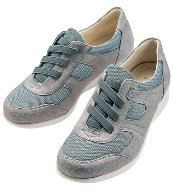 ルフラン（ルフラン）の「あとりえＯＫＡＤＡ　５Ｅ軽量甲ゴムスニーカー（スニーカー）」｜グレー