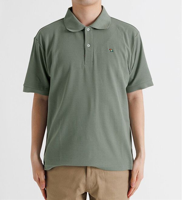 「＜アーノルド　パーマー＞ワンポイント刺しゅう鹿の子ポロシャツ（長袖・半袖）（メンズポロシャツ）」｜詳細画像