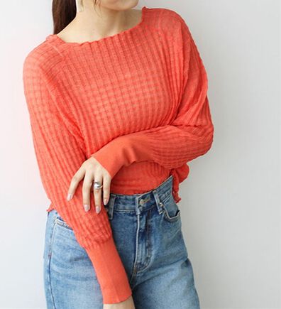 GeeRA（ジーラ）の「ジャカードシアーニットプルオーバー（ニット・セーター）」