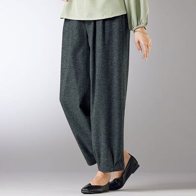BELLUNA（ベルーナ）の「綿１００％なめらかゆったりパンツ（フルレングスパンツ）」