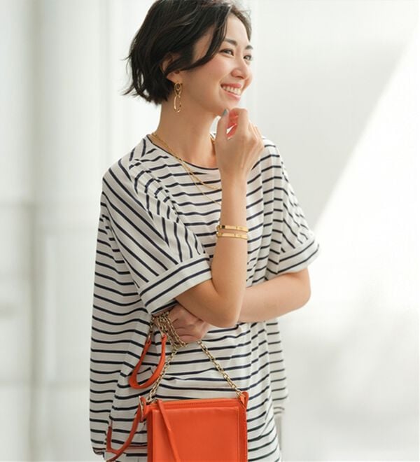 BELLUNA（ベルーナ）の「ヒンヤリ実感！大人顔サマ見えゆったりＴシャツ（Tシャツ）」｜詳細画像