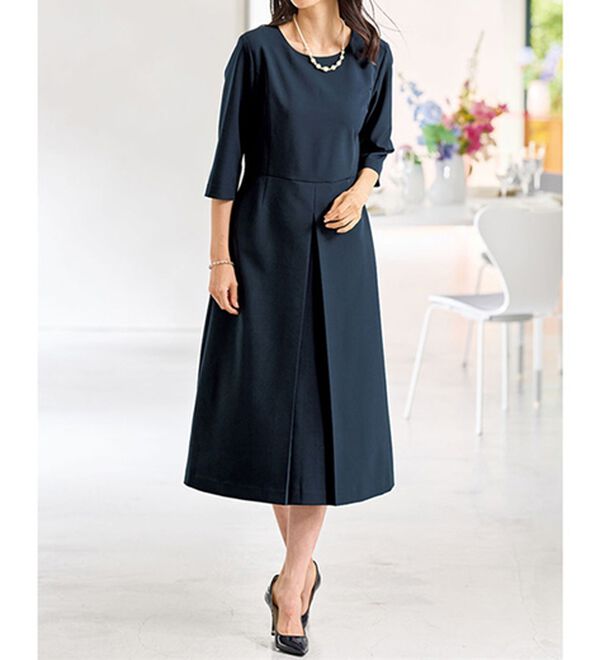 BELLUNA（ベルーナ）の「上品レースジャケットワンピースアンサンブル（ワンピースセットスーツ）」｜詳細画像