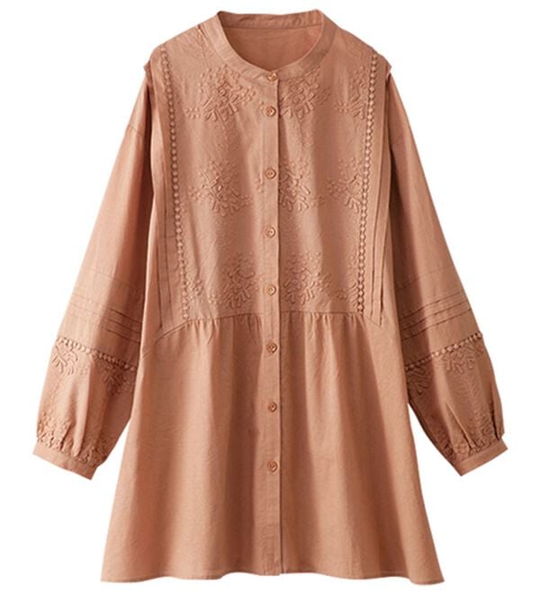 BELLUNA（ベルーナ）の「モチーフレースピンタック使いチュニック（チュニック）」｜詳細画像