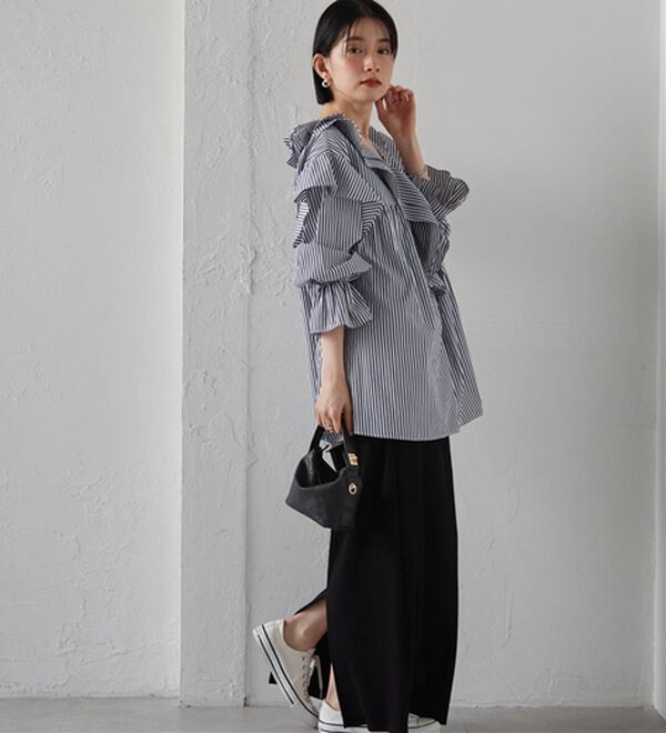 RANAN（ラナン）の「ビッグカラーフリルブラウス（ブラウス）」｜詳細画像