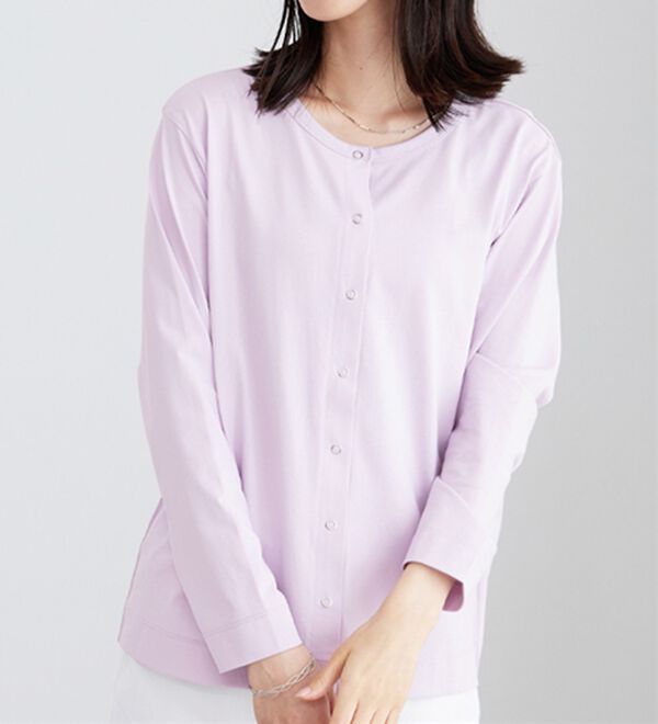 BELLUNA（ベルーナ）の「【接触冷感】ヒンヤリＵＶ対策クルーネックカーディガン（その他カーディガン）」｜詳細画像