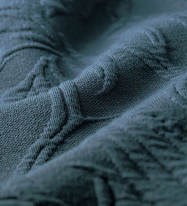 ルフラン（ルフラン）の「【３色組】華ジャカード編トレーナー（カットソー）」｜詳細画像