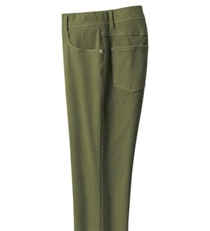 ルフラン（ルフラン）の「楽らく素敵！全方向ストレッチ綿混パンツ（フルレングスパンツ）」｜カーキ