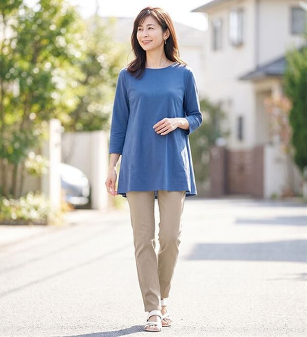 ルフラン（ルフラン）の「毎日はきたくなる！ストレッチパンツ（フルレングスパンツ）」｜詳細画像