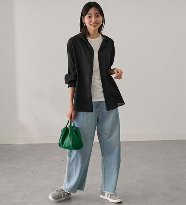 BELLUNA（ベルーナ）の「《ＨｕｇＲｅａｍコットン》冷房対策パーカー（パーカー）」｜詳細画像