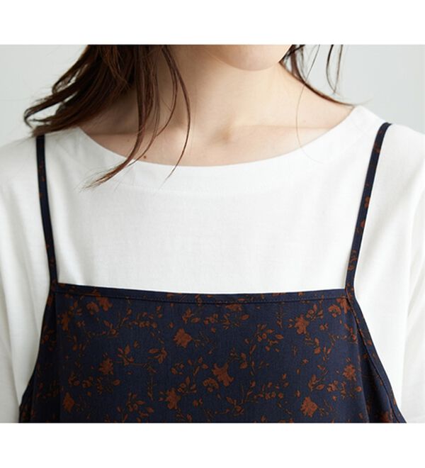 BELLUNA（ベルーナ）の「【2点セット】花柄プリントキャミワンピースアンサンブル（その他ワンピース）」｜詳細画像