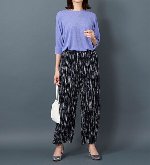 BELLUNA（ベルーナ）の「ラメ調ドルマンプルオーバー（カットソー）」｜詳細画像