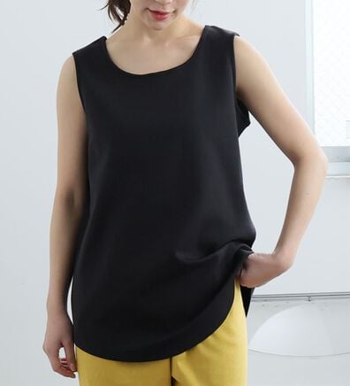 A HAPPY MARILYN（アハッピーマリリン）の「【Ｍ～８Ｌ／選べる裾】【接触冷感・吸水速乾】さらさらタンクトップ（タンクトップ・キャミソール）」