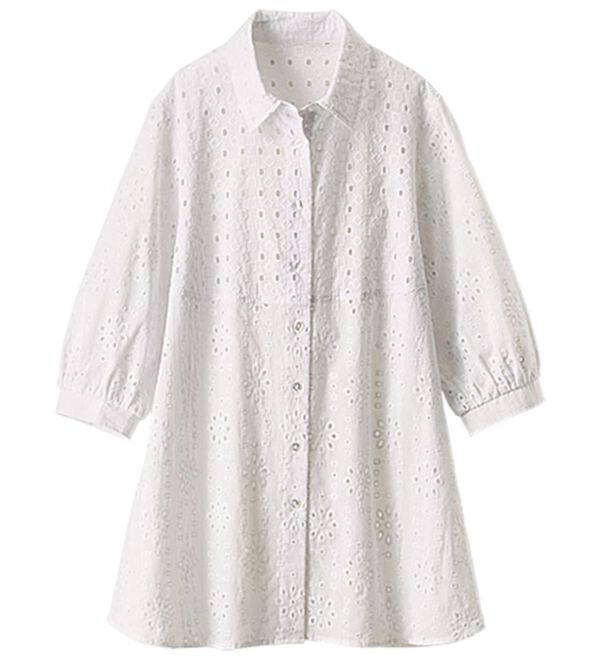【新品・未使用・タグ付き】レース切替プリーツチュニック 000000018994-01.jpg?size=l&w=
