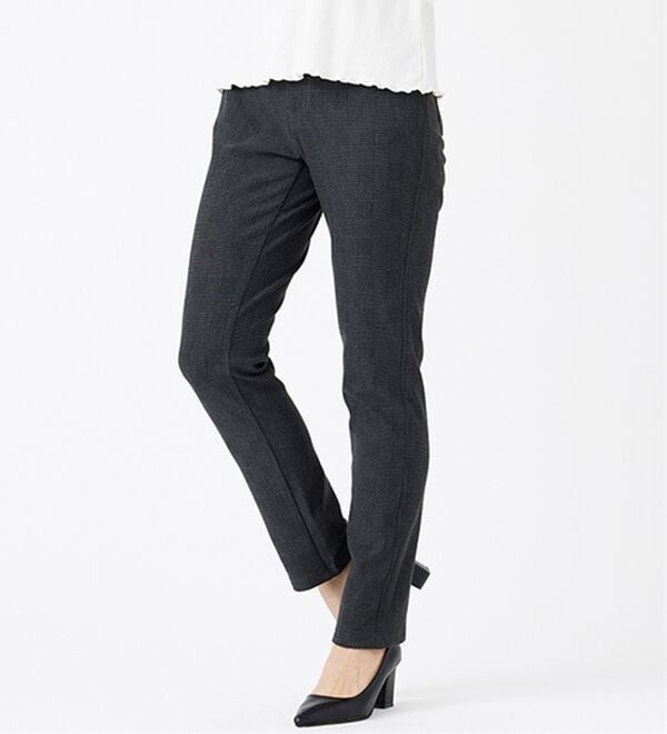 BELLUNA（ベルーナ）の「ウエストらくらく！ふっくら裏起毛ストレッチパンツ（フルレングスパンツ）」｜詳細画像