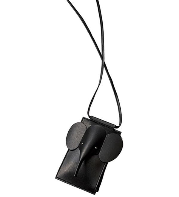 BELLUNA（ベルーナ）の「ゾウさんモチーフ　貴重品ポシェット（その他バッグ）」｜黒