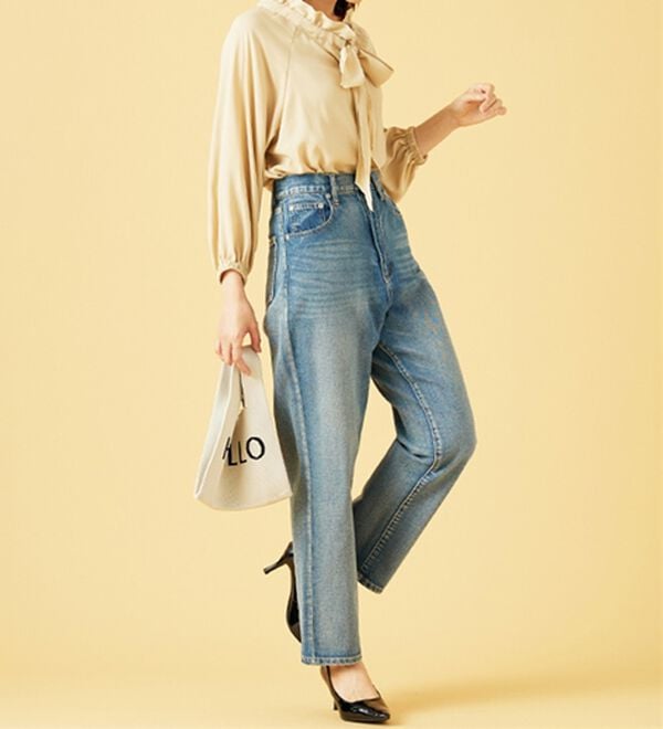 BELLUNA（ベルーナ）の「フリル衿ボウタイデザインブラウス（ブラウス）」｜詳細画像