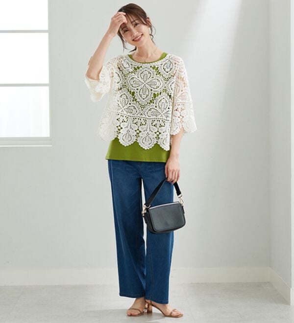 BELLUNA（ベルーナ）の「ヒンヤリ！綿１００％サマ見えタンクトップ（タンクトップ・キャミソール）」｜詳細画像