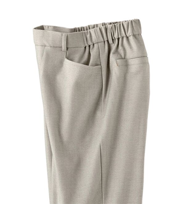 BELLUNA（ベルーナ）の「ソフトタッチ上品美ピンタックパンツ（フルレングスパンツ）」｜ﾗｲﾄｸﾞﾚｰﾍﾘﾝﾎﾞｰﾝ