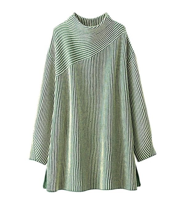 BELLUNA（ベルーナ）の「ストライプジャカード切替チュニック（チュニック）」｜詳細画像