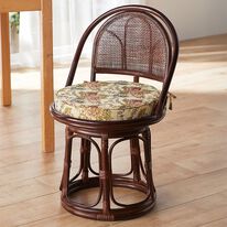 「お買得籐回転チェア（座椅子）」