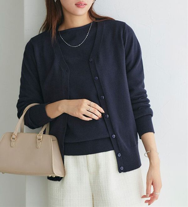 ふんわり質感プレミアムカシミヤタッチカーディガン - ベルーナ【公式】