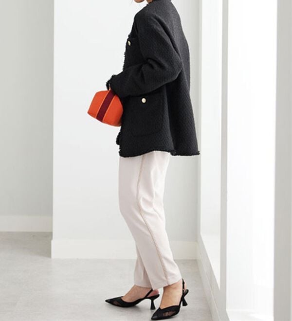 稲沢小町✨DANA PARIS バラ柄 ノーカラージャケットリボンベルト付 GIRL DRESS FOR NOW ジャケット ノーカラージャケット 裏地