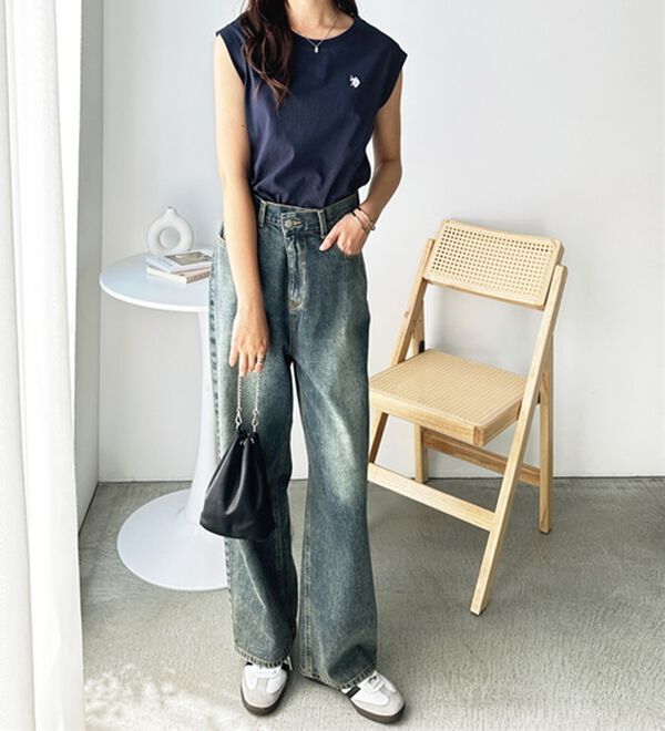 GeeRA（ジーラ）の「【Ｕ．Ｓ．　ＰＯＬＯ　ＡＳＳＮ．】ノースリＴシャツ（タンクトップ・キャミソール）」｜詳細画像