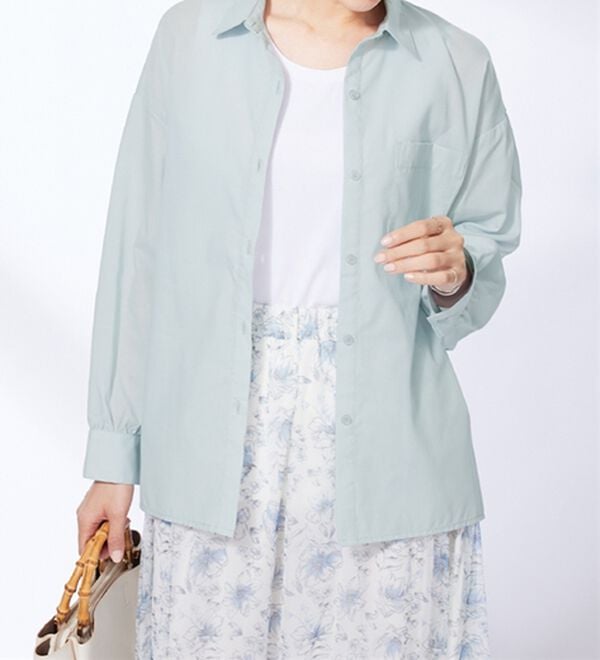 BELLUNA（ベルーナ）の「ベーシックデザインオーバーサイズシャツ（シャツ）」｜詳細画像