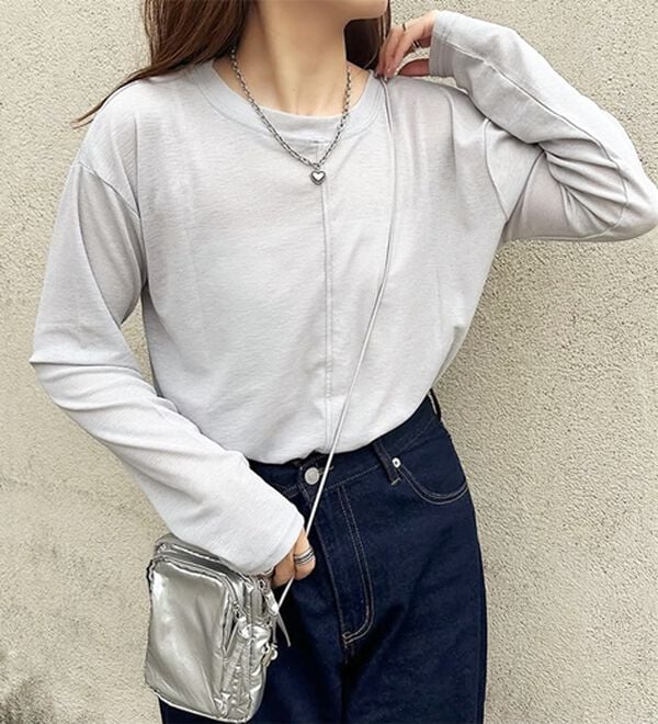 GeeRA（ジーラ）の「着回し自在！スラブシアートップス（カットソー）」｜詳細画像