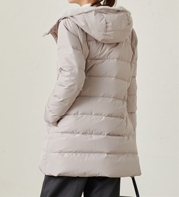 RANAN（ラナン）の「暖かファーフード使いすっきりダウンコート（ダウンコート・ジャケット・ベスト）」｜詳細画像