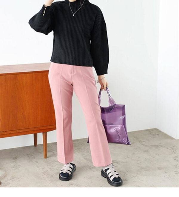 GeeRA（ジーラ）の「袖ボタンボトルネックリブニット（ニット・セーター）」｜詳細画像