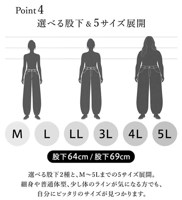 BELLUNA（ベルーナ）の「オシャレに見えるカーブデニムパンツ（ワイドパンツ・ガウチョ）」｜詳細画像