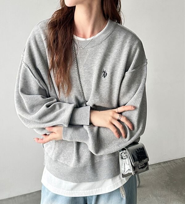 GeeRA（ジーラ）の「【U.S. POLO ASSN.】スウェットライクニット（ニット・セーター）」｜詳細画像