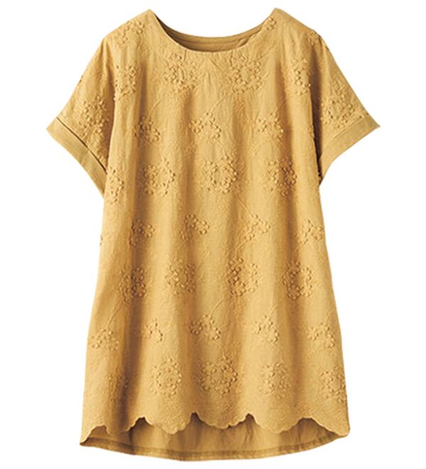 BELLUNA（ベルーナ）の「モチーフレース使いデザインプルオーバー（カットソー）」｜詳細画像