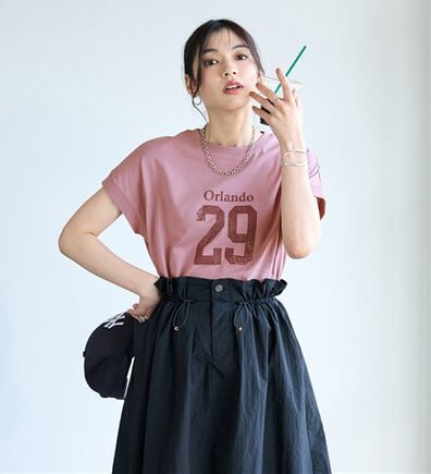 BELLUNA（ベルーナ）の「ひんやリッチコットン大人のゆったりドルマンＴシャツ（カットソー）」