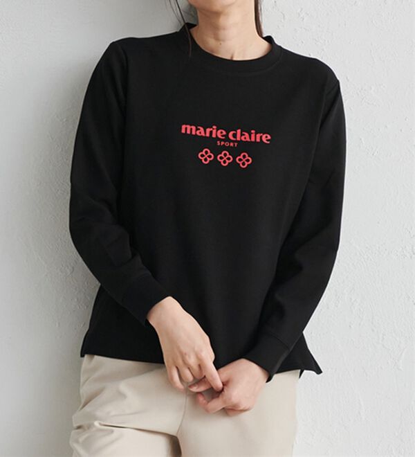 RANAN（ラナン）の「ロゴ入りロングＴシャツ＜ｍａｒｉｅ　Ｃｌａｉｒｅ　ＳＰＯＲＴ＞（カットソー）」｜詳細画像