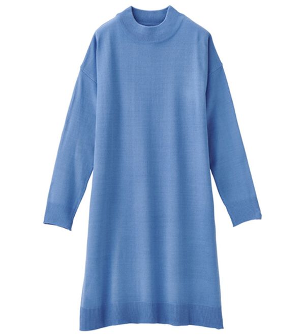 RANAN（ラナン）の「カシミヤタッチニットチュニックワンピース（チュニック）」｜詳細画像