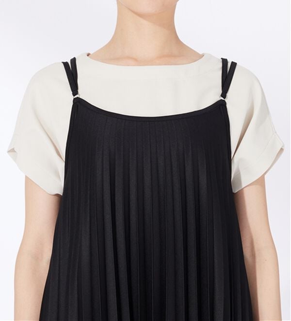 BELLUNA（ベルーナ）の「バックリボン使いプリーツキャミワンピース（その他ワンピース）」｜詳細画像