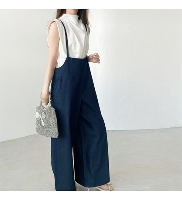 GeeRA（ジーラ）の「サロペットワイドパンツ（オールインワン）」｜詳細画像