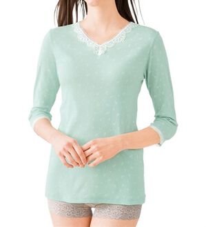 「【４色組】綿１００％ケミカルレースのインナー（肌着・インナーウェア）」｜詳細画像