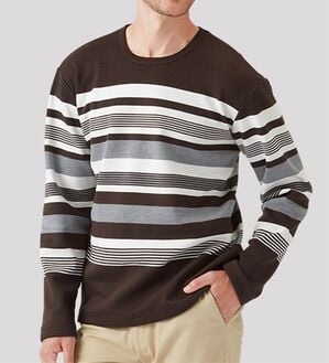 「裏ベロアボーダートレーナー（メンズトレーナー）」｜詳細画像