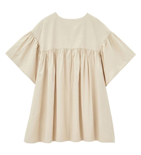 GeeRA（ジーラ）の「フレアー袖キーネックブラウス（ブラウス）」｜詳細画像