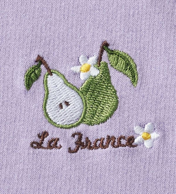 LAVIENNE（ラヴィエンヌ）の「ゆったり刺しゅうスウェットパジャマ（パジャマ・ルームウェア）」｜詳細画像